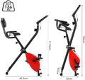 X Indoor Fitnessfahrrad Heimtrainer klappbar Hometrainer Ergometer Fitnessbike