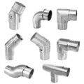 Rohrverbinder Steckfitting Rohrbogen Gelenkverbinder Flansch Endkappe Edelstahl