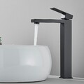 Schwarz Waschtischarmatur Badarmatur Hoch Wasserhahn Bad Waschbeck Mischbatterie