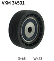 SKF Umlenk-/Führungsrolle Keilrippenriemen VKM 34501 für SAAB YS3E 900 65mm YS3D