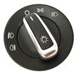 Lichtschalter 17 polig Alu/Chrom matt Nebelscheinwerfer passend für VW T5 03-15