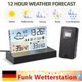 Funk-Wetterstation Innen Außensensor Thermometer Hygrometer digital LCD Uhr