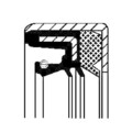 CORTECO Wellendichtring, Differential Ausgang Links Rechts Vorne 01033292B