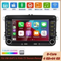 Android 13 Autoradio Carplay GPS Navi SWC Für VW Golf 5 6 Polo T5 Touran Passat
