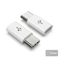 Micro USB auf USB C Stecker Adapter OTG Buchse Konverter für Handy Ladegerät