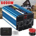3000W 6000W Spannungswandler 12V zu 230V Reiner Sinus Wechselrichter Inverter RV