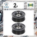 2x ORIGINAL® Snr Umlenk-/Führungsrolle, Keilrippenriemen für Toyota Auris