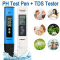 PH TDS EC Digital Tester Wassertest Meter Messgerät Leitwertmessgerät 0-9990ppm