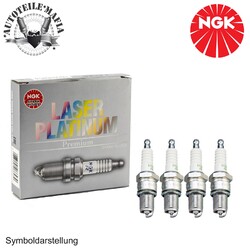 NGK Zündkerzen 4x für VW Passat Touran