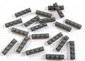 20 Stück Lego 1x4 plate 3710 Dark bluish gray / Platte Bauplatte, neu Dunkelgrau