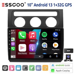 Autoradio Android 13 10" Carplay Für VW Touran 1T1 1T2 1T3 04-08 DAB KAM GPS BT