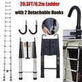 6.2M/20.3FT Alu Teleskopleiter Mehrzweckleiter Klappleiter Stehleiter Ausziehlei