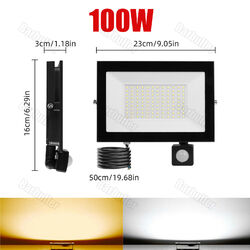 10-500W LED Fluter Strahler Außen Scheinwerfer Außenleuchte Flutlicht Garten NUE