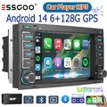 DAB+ 6+128G Navi RDS Für VW T5 Multivan Transporter Android 14 Autoradio Carplay