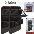 2x Rückenlehnentasche Rücksitz Rücksitztasche PU Leder Auto Autositz Organizer 