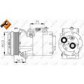1x Kompressor, Klimaanlage NRF 32722 passend für FORD
