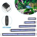 30-130cm LED Aquarium mit timer RGB Mollusken Fisch Licht Vollspektrum 10-45W