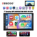 Carplay Android 13 32G Autoradio 7 Zoll 2 DIN Bluetooth GPS NAVI WiFi RDS USB FM