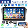 Android 13 2+64G Autoradio Carplay GPS Navi WIFI RDS +Kamera Für Mazda 3 2003-09