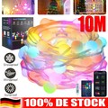 10M 80 LED Lichtschlauch Lichterschlauch Garten Außen/Innen Party Lichterkette