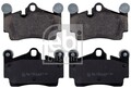 Febi Bilstein 16619 Bremsbelagsatz, Scheibenbremse für PORSCHE VW Bremsanlage