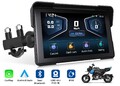 7" IPS Motorrad GPS Wireless Carplay Android Auto für Motorrad TPMS 4K + 64GB TF
