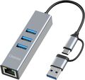 USB Type-C Auf Ethernet Adapter, USB 3.0 Hub Mit 1000 Mbit/S Gigabit RJ45 LAN Ne