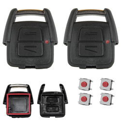 2X Auto Schlüssel +4x TASTER passend für Opel Agila Astra Corsa Meriva Zafira