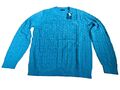 Gant Herren Pullover Cotton Cable C-Neck DARK Teal Turquoise Blau Gr.2XL XXL Neu