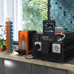 EDECOA 3500W Wechselrichter 12V 230V Reiner Sinus Spannungswandler APP 19%MwSt.