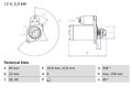 BOSCH Anlasser Starter 0 986 019 820 +125.71€ Pfand