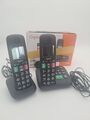 Gigaset E290A DUO Schnurlos Dect Telefon mit Anrufbeantworter 2 Mobilteile