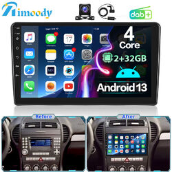 DAB+ Android 13 Autoradio Carplay Für Mercedes-Benz SLK W170 1998-2002 GPS 2+32G