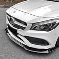 Für Mercedes Benz CLA W117 C117 X117 AMG Frontlippe Spoilerlippe Schwarz Glanz