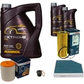 BOSCH Inspektionspaket 7 L MANNOL Extreme 5W-40 für Audi A6 2.8 FSI 3.0 TFSI