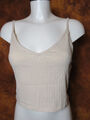 Top, kurz/croped, beige, H&M, Gr. M