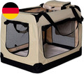 Lionto Hundetransportbox Hundetasche Hundebox Faltbare Kleintiertasche Größe S F