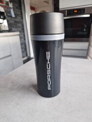 Porsche Thermobecher, Travel Mug by EMSA, Isolierbecher 0,36L, push to open, neu
