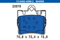 ATE Bremsbelagsatz Scheibenbremse 13.0460-4069.2 für MERCEDES KLASSE W220 C215