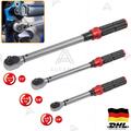 Drehmomentschlüssel Set 1/4" 3/8" 1/2" Zoll 5-25Nm 10-60Nm 20-210Nm 3tlg Ratsche