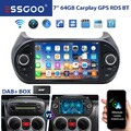 DAB+ 64G Autoradio Android GPS Für Fiat Qubo/Fiorino Citroen Nemo Peugeot Bipper