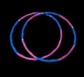 2 X  Hula Hoop Reifen Erwachsene Fitness Bauchtrainer Gymnastikreifen Abnehmen