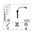 1x Zündleitungssatz NGK 2476 passend für BMW CHRYSLER DODGE MINI