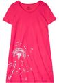 Nachthemd aus Bio-Baumwolle Gr. 36/38 Pink Bedruckt Nacht-Hemd Nachtwäsche Neu