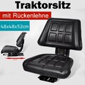 Universal Traktorsitz mit Rückenlehne Schleppersitz Staplersitz Fahrersitz