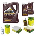 MANN Inspektionspaket 7L MANNOL Longlife 504/507 5W-30 für Audi A3 Sportback