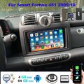 Für Smart Fortwo 451 2005-2010 CarPlay Android 14 Autoradio GPS Navi DAB+ 4+64GB