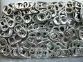 100 Aluminium Dosenring zieht - identischer halbkreisförmiger Lochtyp, Kunst, Handwerk 