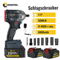 CONENTOOL Akku-Schlagschrauber Bohrschrauber 21V 620Nm 1/2" Mit 2*6.0Ah Akku DHL