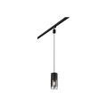 Trio Robin Pendelleuchte für Duoline Schienensystem, 28W, 1 x E27, schwarz matt 